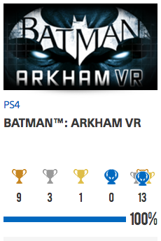 100% Batman Arkham VR