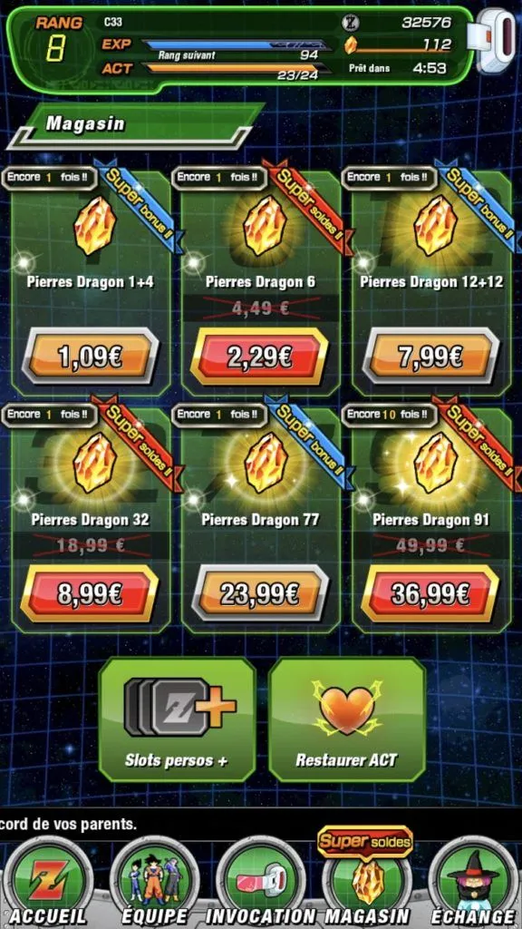 Dokkan Battle — Semaine 49 (2018) : que farmer et où claquer tes Dragon Stones