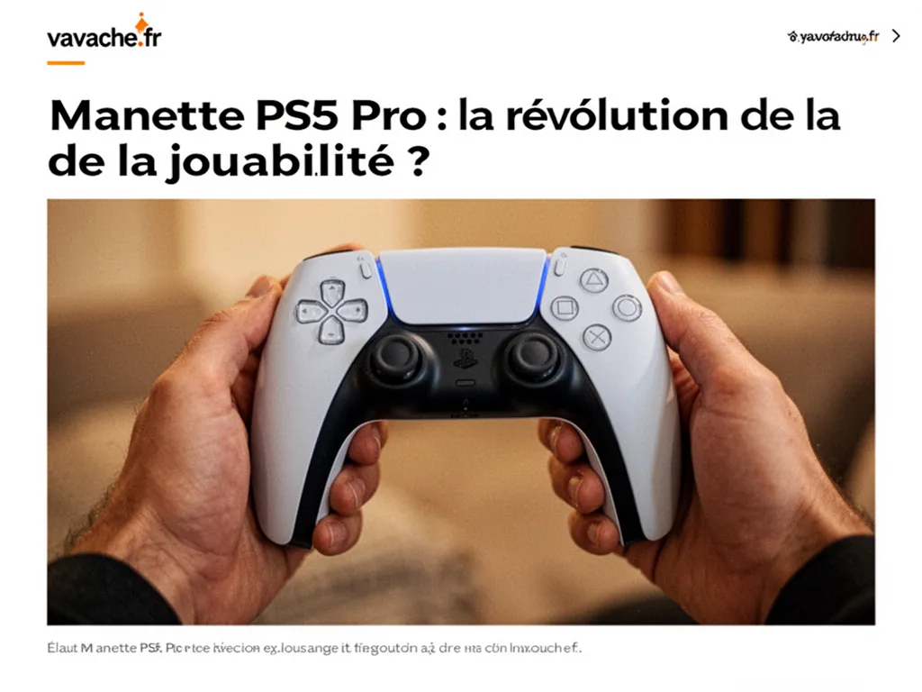 Manette PS5 Pro : la révolution de la jouabilité ?
