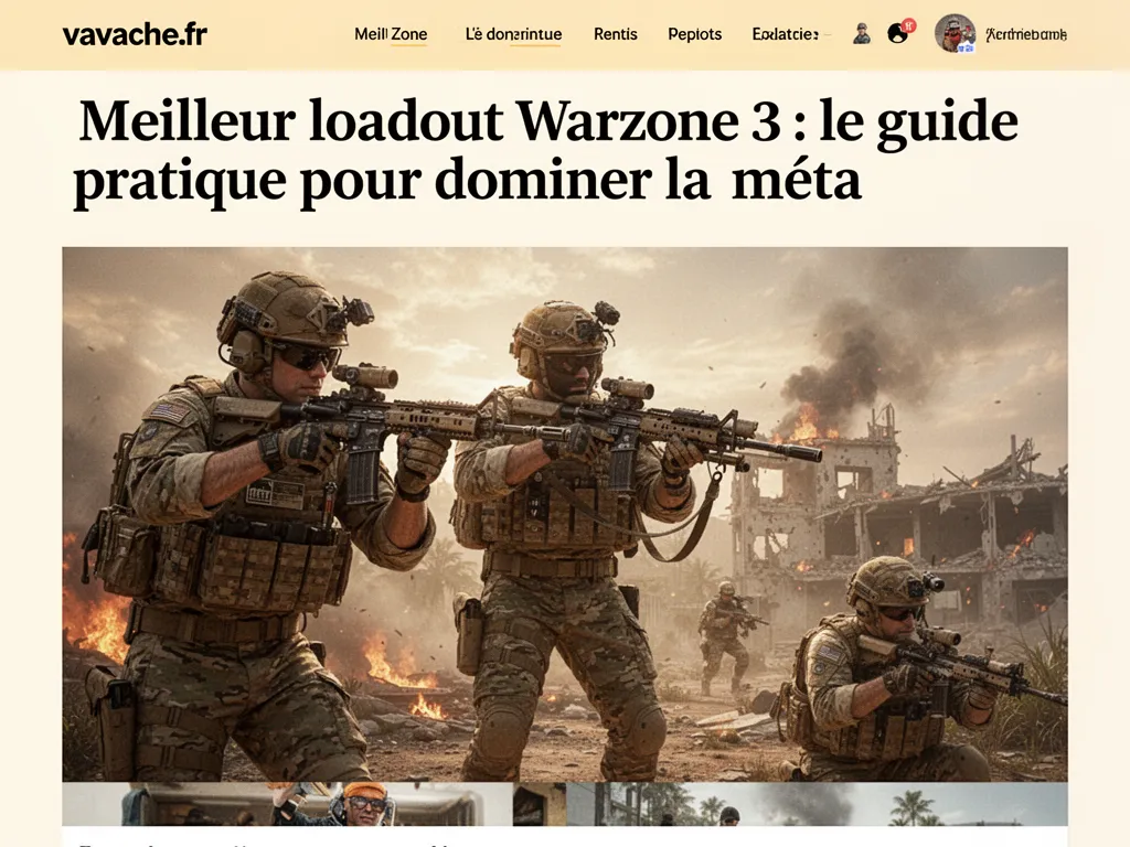 Meilleur loadout Warzone 3 : le guide pratique pour dominer la méta
