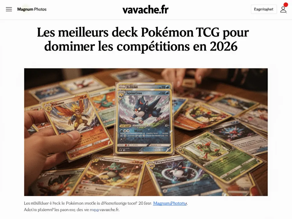 Les meilleurs deck Pokémon TCG pour dominer les compétitions en 2026