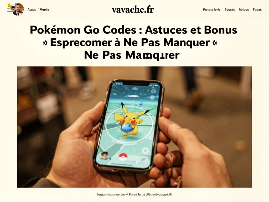 Pokémon Go Codes : Astuces et Bonus à Ne Pas Manquer